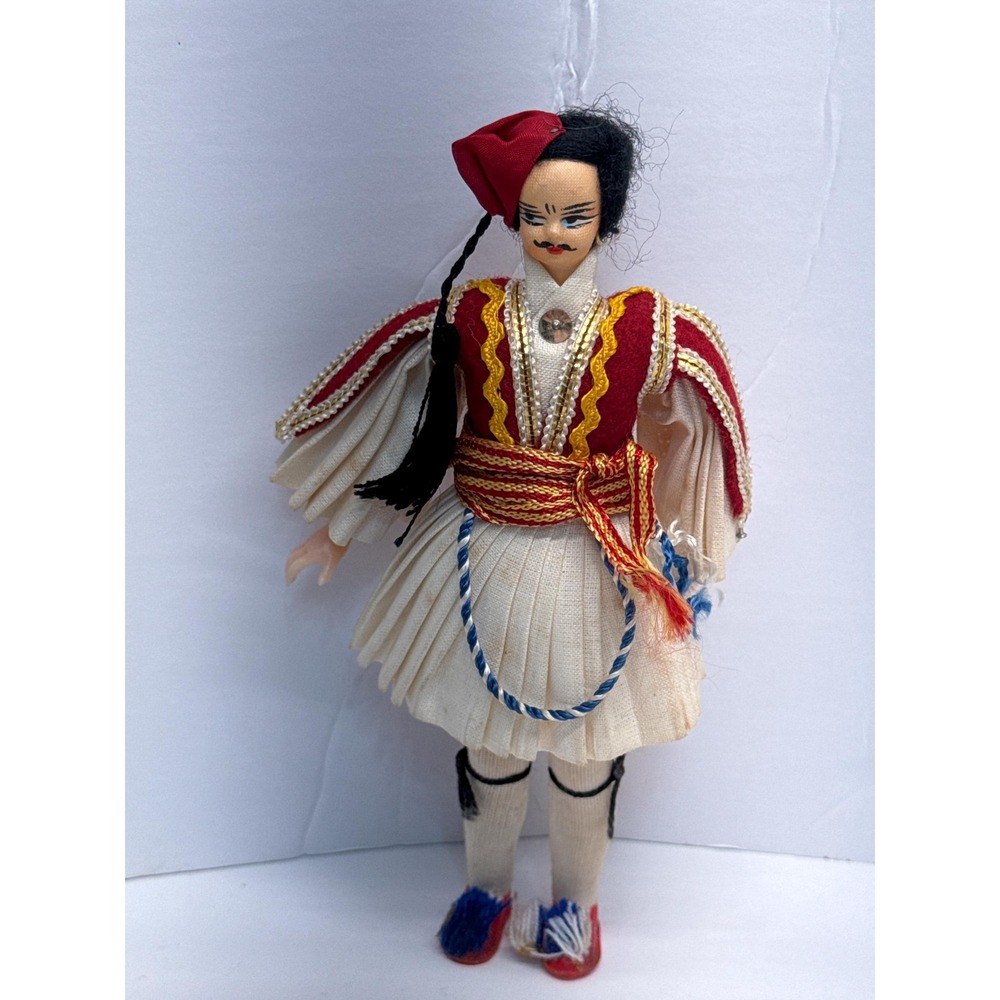 Vintage Greek Soldier Doll